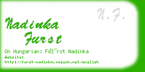 nadinka furst business card